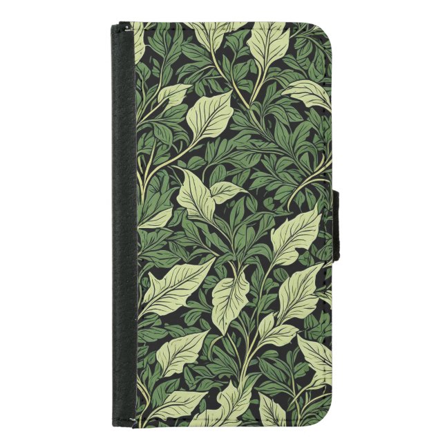 Cluster of Vines in Shades of Green Samsung Galaxy Wallet Case (Front)