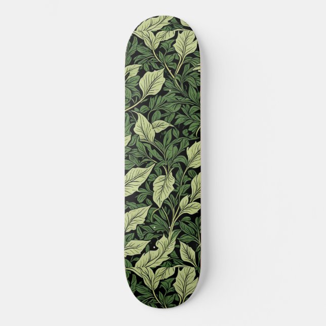 Cluster of Vines in Shades of Green Skateboard (Front)