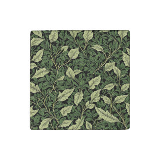 Cluster of Vines in Shades of Green Stone Magnet