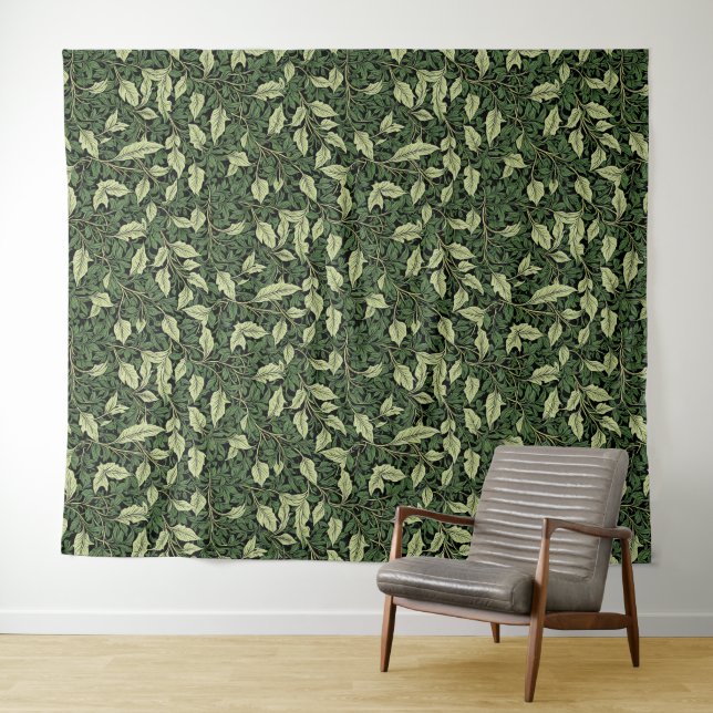 Cluster of Vines in Shades of Green Tapestry (In Situ (Horizontal))
