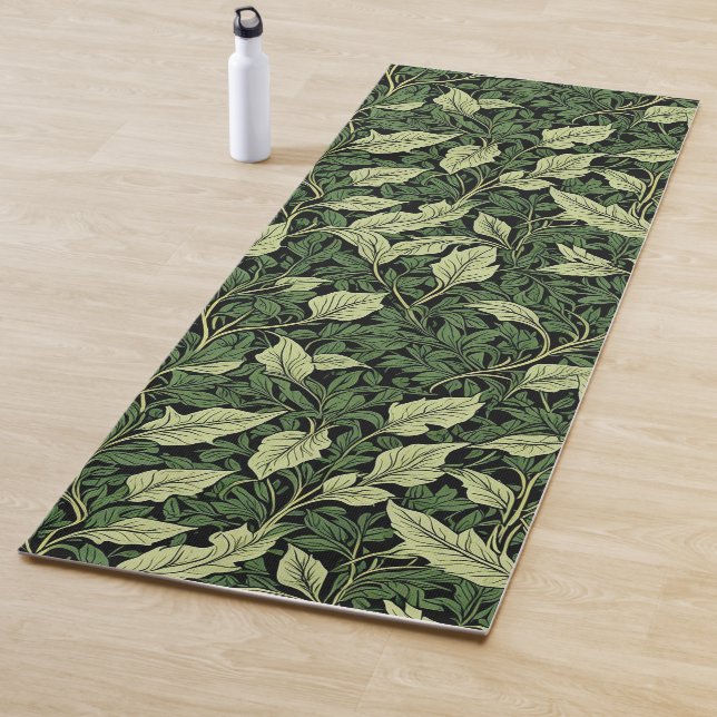 Cluster of Vines in Shades of Green Yoga Mat (In Situ)