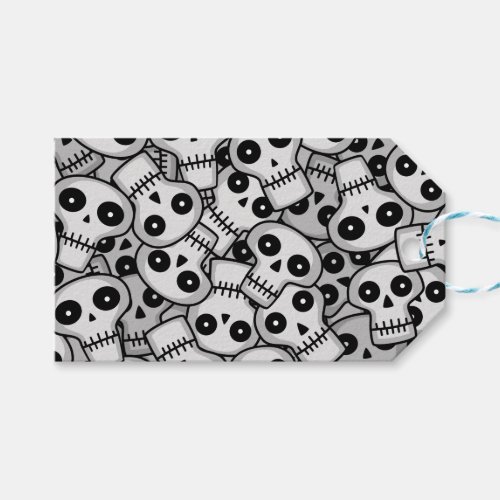 Clustered Skulls Gift Tags