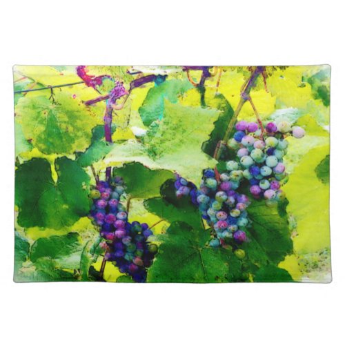 clusters of grapes 17 placemat