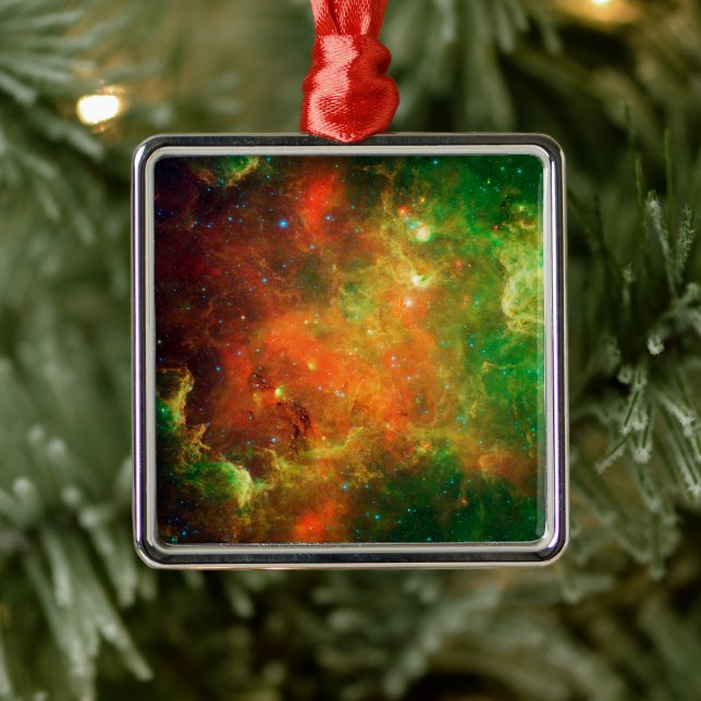 Clusters Of  Stars In The North American Nebula. Metal Ornament (Tree)