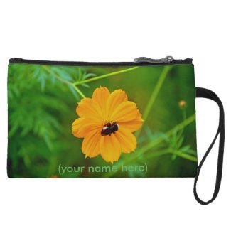 Clutch Bag with Brown-Eyed Susan and Bee