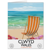 Clwyd Wales Seaside travel poster (Front)