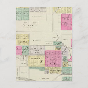 Clyde, Glasco, Jamestown, Kansas Postcard
