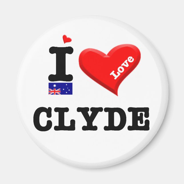 CLYDE - I Love Magnet (Front)