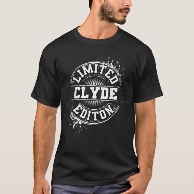 CLYDE Limited Edition Funny Personalized Name Joke T-Shirt (Front)