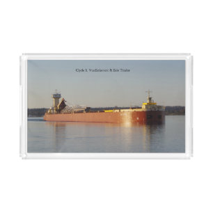 Clyde S. VanEnkevort & Erie Trader acrylic tray