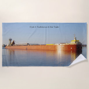 Clyde S. VanEnkevort & Erie Trader beach towel