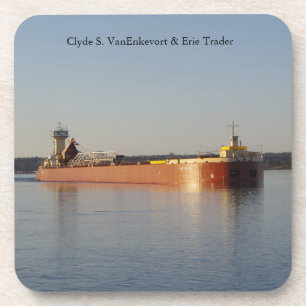 Clyde S. VanEnkevort & Erie Trader coasters