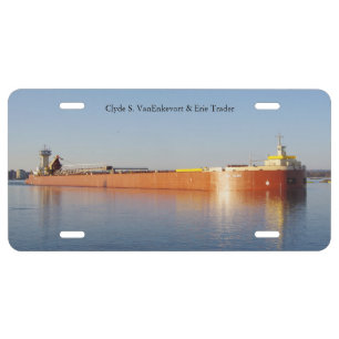Clyde S. Vanenkevort & Erie Trader License Plate