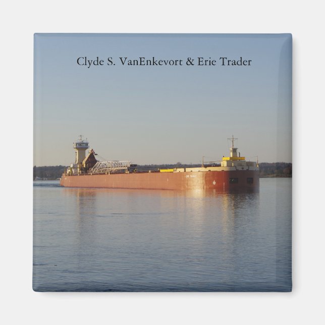 Clyde S. VanEnkevort & Erie Trader magnet (Front)