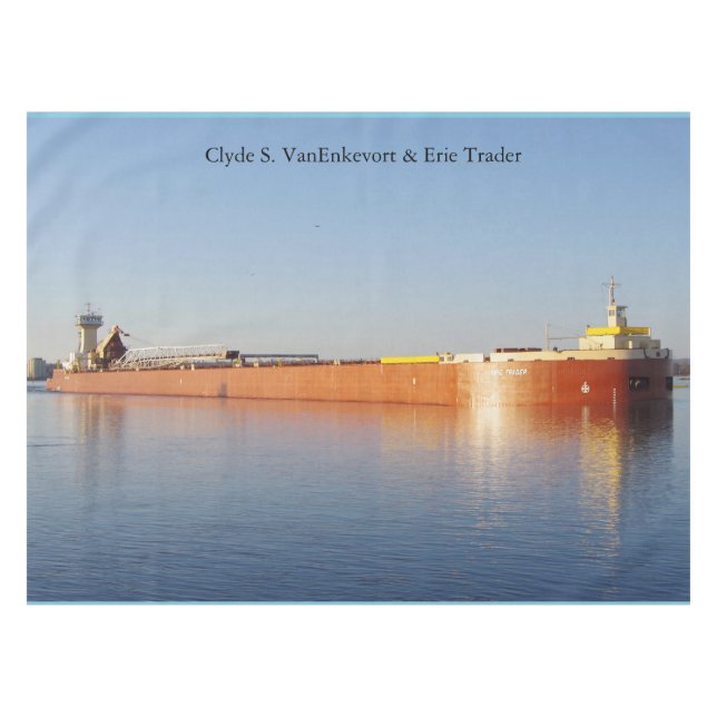 Clyde S. VanEnkevort & Erie Trader tablecloth (Front (Horizontal))