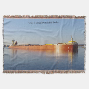 Clyde S. VanEnkevort & Erie Trader throw blanket