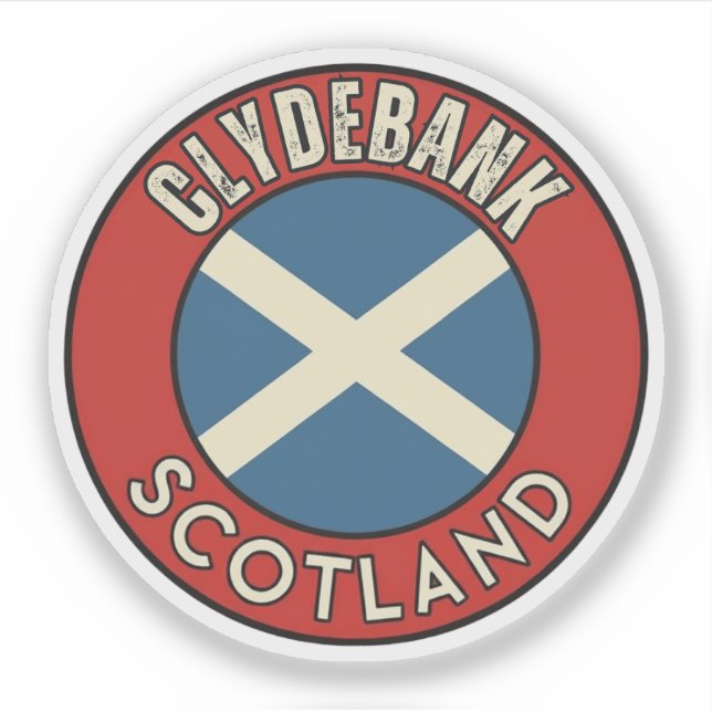 Clydebank, Scotland Sticker (Front)