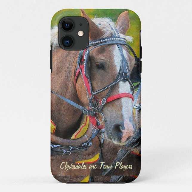 Clydesdale Draft Horse-lover's iPhone 5 Case (Back)