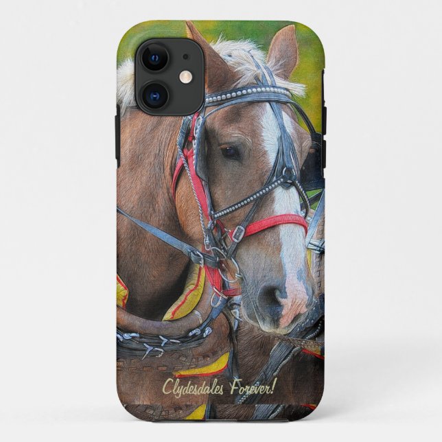 Clydesdale Draft Horse-lover's iPhone 5 Case (Back)