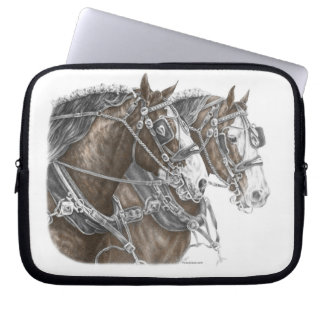 Clydesdale Draft Horse Team Laptop Sleeve