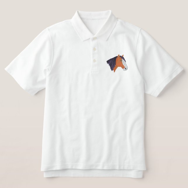 Clydesdale Embroidered Polo Shirt (Design Front)