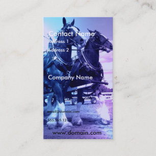 Clydesdale Horse Business Card