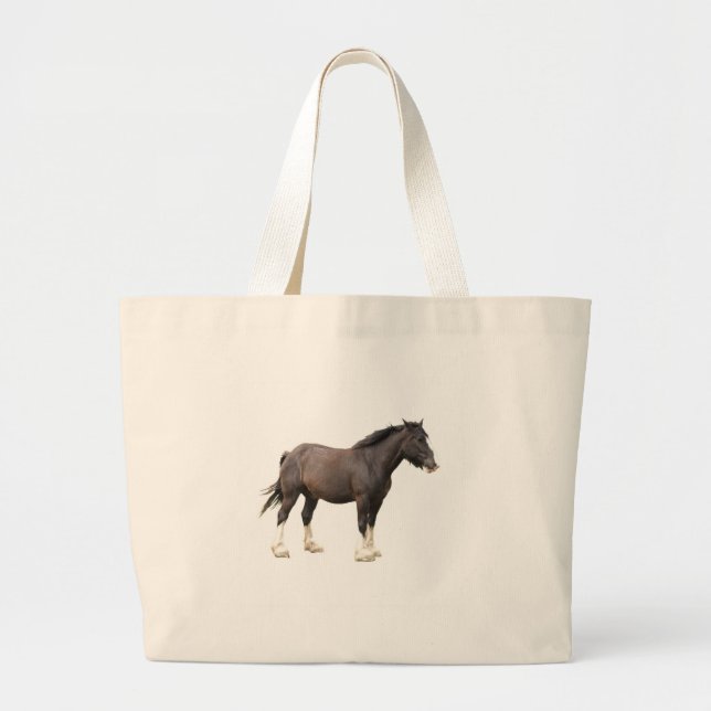 Clydesdale horse tote bag (Front)