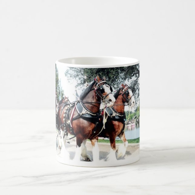 Clydesdale Horses Coffee Mug (Center)