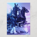 Clydesdale Horses Invitation