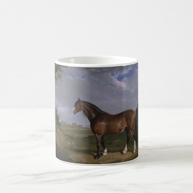 Clydesdale Stallion (Thoroughbred Horse) (Animal) Coffee Mug (Center)