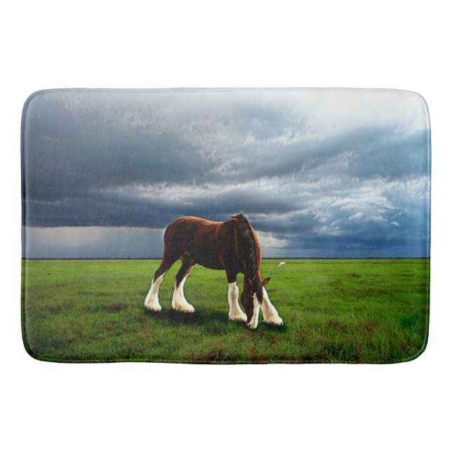 Clydesdale Storm Bathroom Mat (Front)