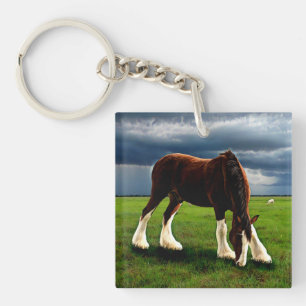 Clydesdale Storm Keychain