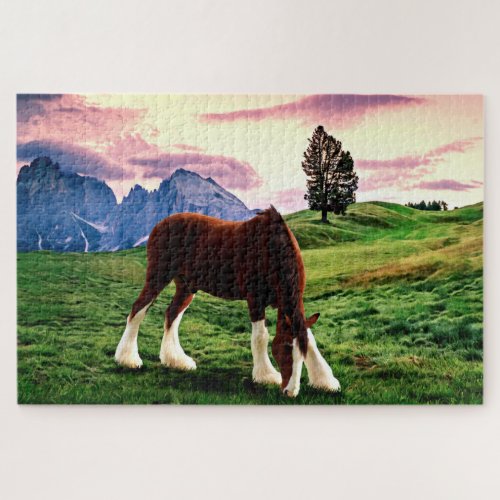 Clydesdale Sunset Jigsaw Puzzle