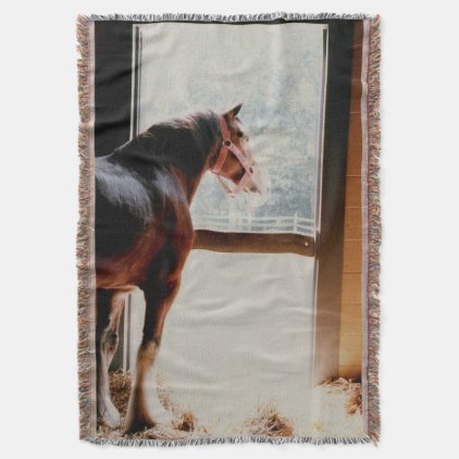 Clydesdale Throw Blanket