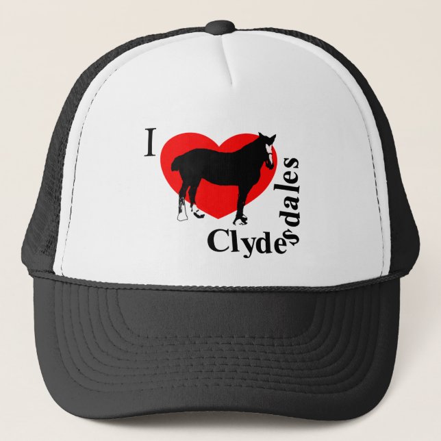 clydesdales1.png trucker hat (Front)