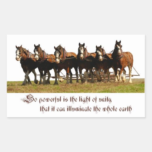 Clydesdales Rectangular Sticker