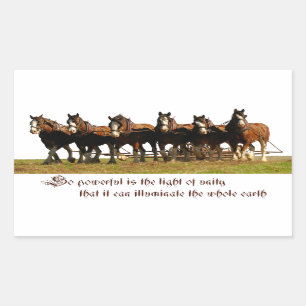 Clydesdales Rectangular Sticker