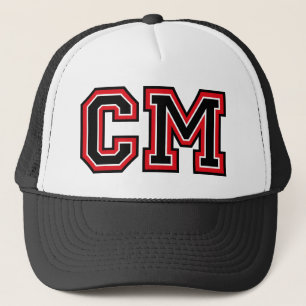 'CM' Monogram Trucker Hat