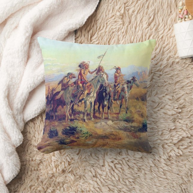 CM Russell The Scouts Fine Art Pillow (Blanket)
