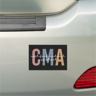 CMA Certified Medical Assistant  Car Magnet