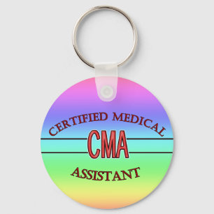CMA Certified Medical Assistant LOGO Keychain