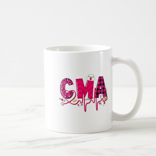 Cma Medical Istant Valentines Day Nursing Valen  Coffee Mug (Right)
