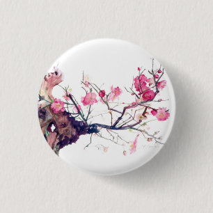 CMCarlson  Cherry Blossom Bonsai Button