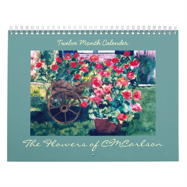 CMCarlson Flowers Calender Calendar (Cover)