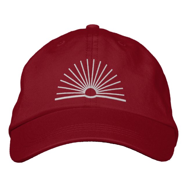 CMEC Baseball Hat - red with white logo (Front)