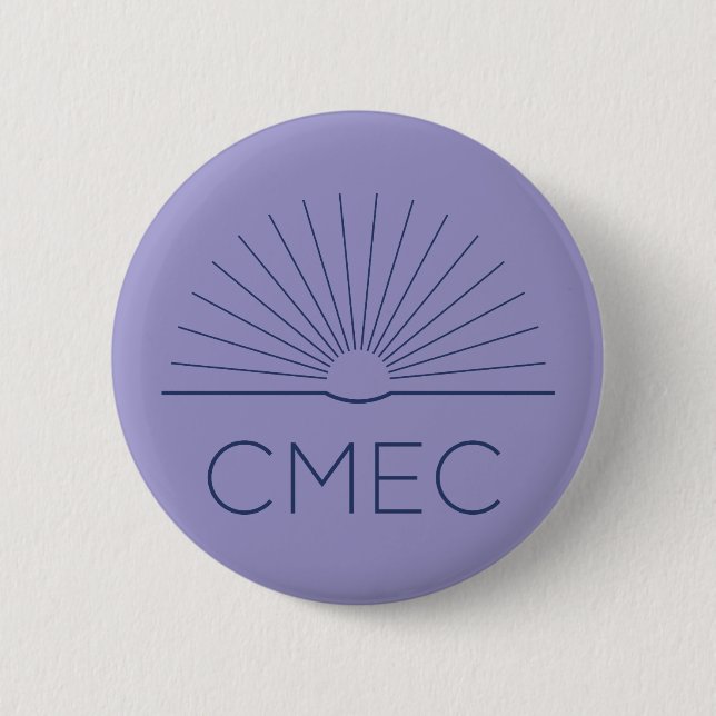 CMEC Button - purple with navy logo (Front)