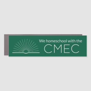 CMEC Car Magnet - rectangle, green with white
