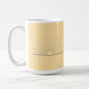 CMEC Coffee Mug - 15 oz, light yellow with gray