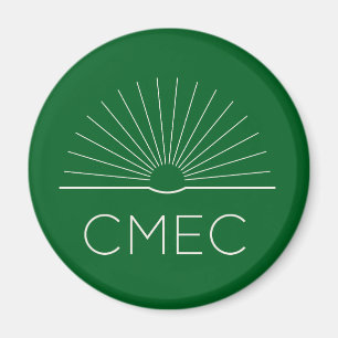 CMEC Fridge Magnet - green with white logo