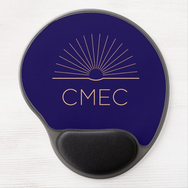 CMEC Gel Mousepad with wrist support - navy (Front)